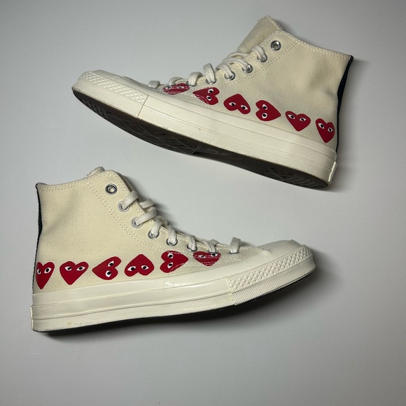 Comme des Garcon Converse - cream/off-white color - Picture 3 of 6